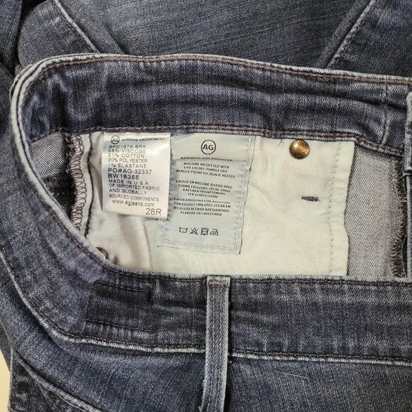 AG Adriano Goldschmied Jeans Womens 28R The Farrah Skinny High Rise Medium Wash - Picture 7 of 7